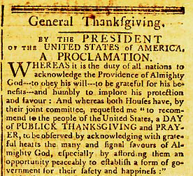 Image result for president washington proclamation images